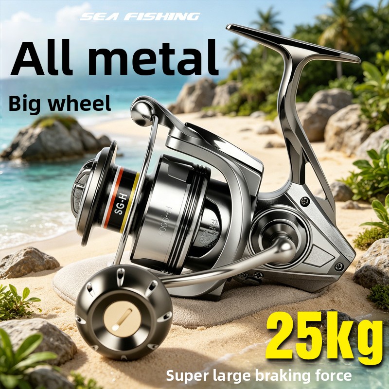 Surf Reel - Carretilhas de pesca premium em metal,